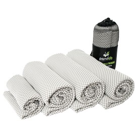 Pandoo Bamboo Travel Towel / Sports - Travel - Trekking - Bath Towel / Ultra-Light, Super-Absorbent, Antibacterial and Quick-Drying / Better Than Standard Microfibre / All Sizes / Available in 5 Colours