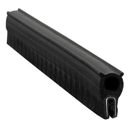 RecPro RV/Truck Cap Window Seal Dual Durometer 7/16" Vertical Bulb Clip-On (10 Feet)