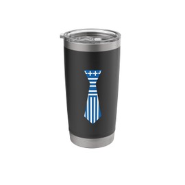 Tie Costume Greek Easter Holiday Greece Flag Greek Easter Stainless Steel Insulated Tumbler