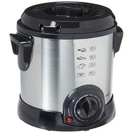 Brentwood DF-701 Electric Deep Fryer, 1-Liter, Stainless Steel