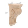 UKCOCO Wooden Trim Corbel: 6.88 Inch × 2.95 Inch Wood