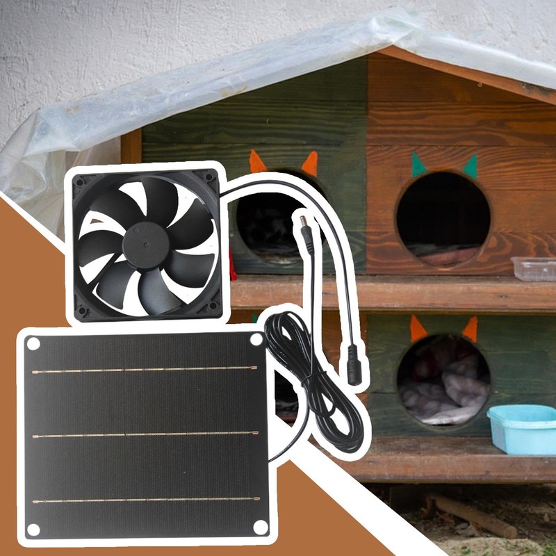 Solar Panel Exhaust Fan - 30W Solar Ventilation Fan for
