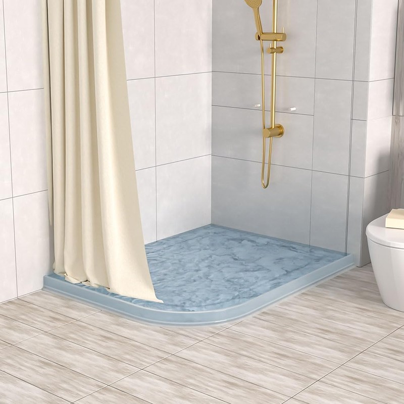 Duzzy 67 Inch Shower Threshold Water Dam, Shower Water Guard