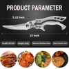 BETUREEIU Poultry Shears, Heavy Duty Kitchen Scissors with Spring Loaded