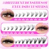 Lash Clusters Kit, Natural 560 Pcs Cluster Eyelash Extensions Kit