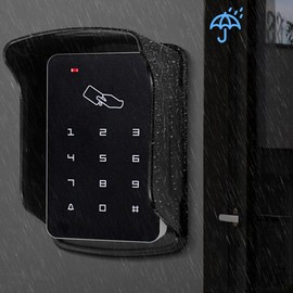 AccessShield Door Lock Access Control System Waterproof Access Control Keypad with 10pcs ID 125KHZ Keychains,Rain Cover