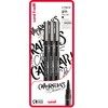 Uni-Ball PIN Fineliners, Black Fine Tipped Writing Pens, Water and
