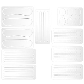 Guduling 34pcs Heel Strap Strips, Heel Strap Cushion, Sandal Straps Cushion Strips, Straps Strip for Heels, Silicone Strips for Sandals, Stripsl, Non-Slip, Cushioning for Women
