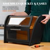 Arise Stylish Bamboo Bread Box for Kitchen Countertop, Extra Large