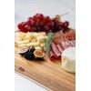 Dexas Angled Acacia Wood Cutting Board with Well, 15 x