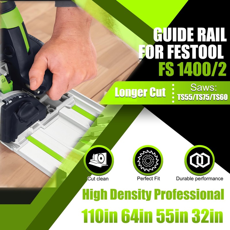 55in Track Saw Guide Rail for festool Track Saw, 55"