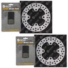 NICHE Front Brake Rotor Pad Semi Metallic Kit For Kawasaki