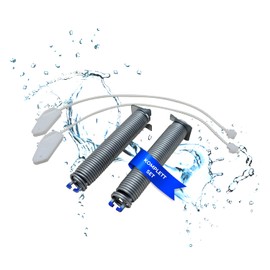 Lichtblau Door Hinge Springs 128 mm x 23 mm + Pulls 315 mm I 00754867 754867 Colour Code Blue I Door Spring Dishwasher I Dishwasher Replacement Parts for Neff Constructa Siemens Balay Bosch