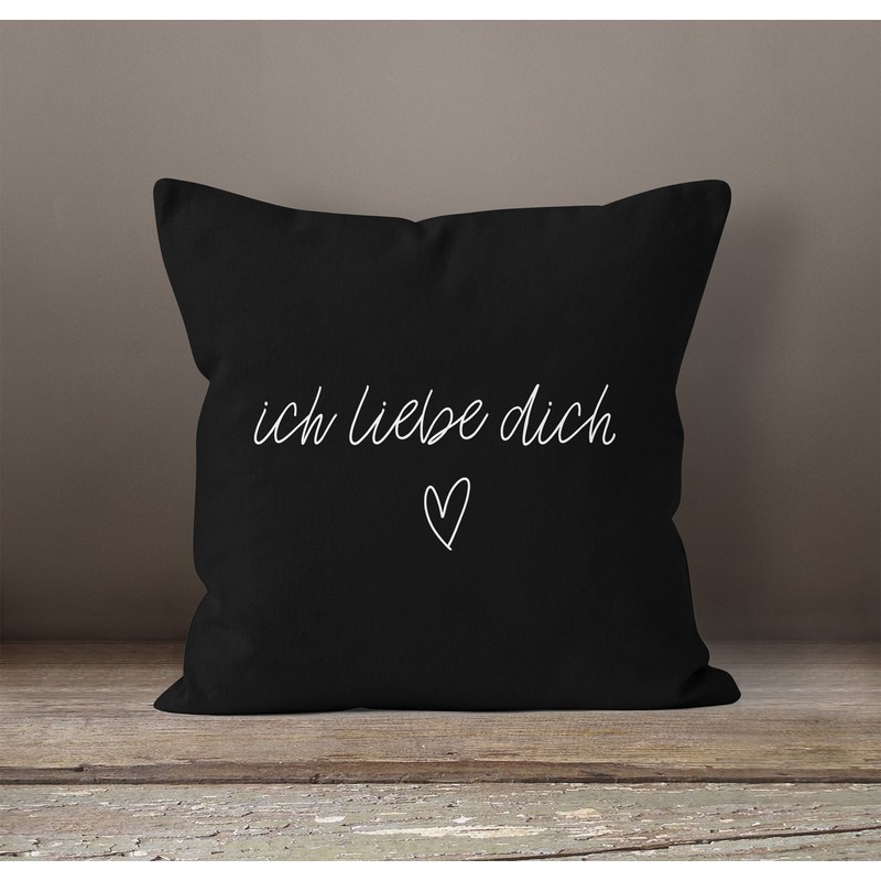 Cushion cover, I love you gift, cushion, cotton, MoonWorks®, 40cm