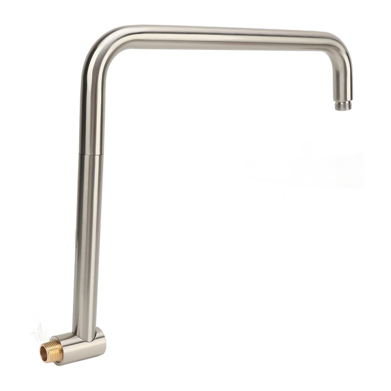 Shower Head Extension with Flange S Shape Shower Arm Wall