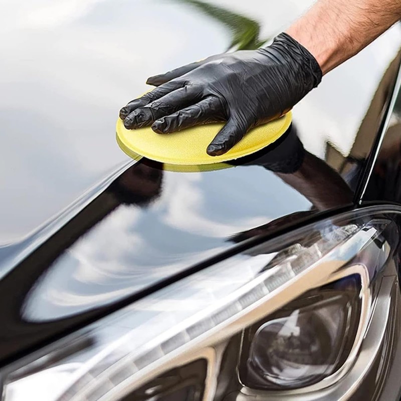 24 Esponjas Redondas para Encerar y Pulir Coches, Esponja Aplicadora