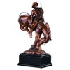 Western Cowboy Bucking Horse Statue - Bronze Finish Figurine