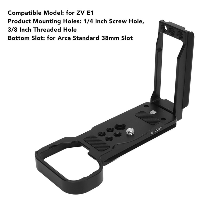 Camera Vertical Quick Release Plate L Bracket for ZV E1