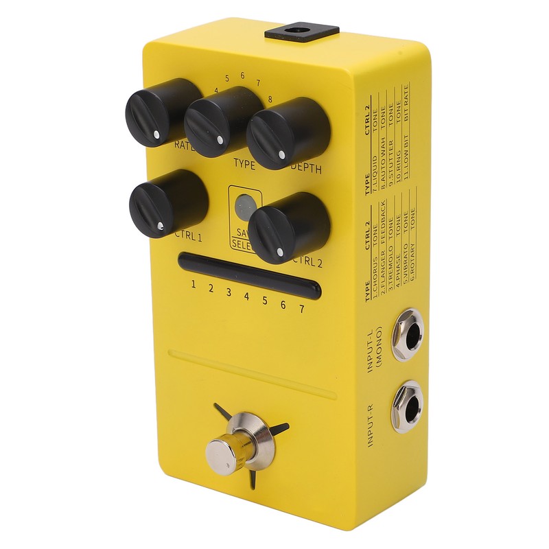 Multi Modulation Pedal Stereo 11 Modulation Effects True Bypass Phase