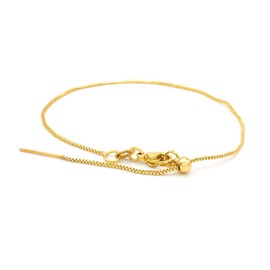 Vintageparts Bracelet Blank Brass with 18 Carat Gold Coating 20 cm 1 Piece for DIY Jewellery Making, 20 centimetres, Brass