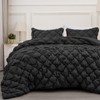 PHF Diamond Marshmallow Puff Comforter Set Queen Size, 3 Pieces