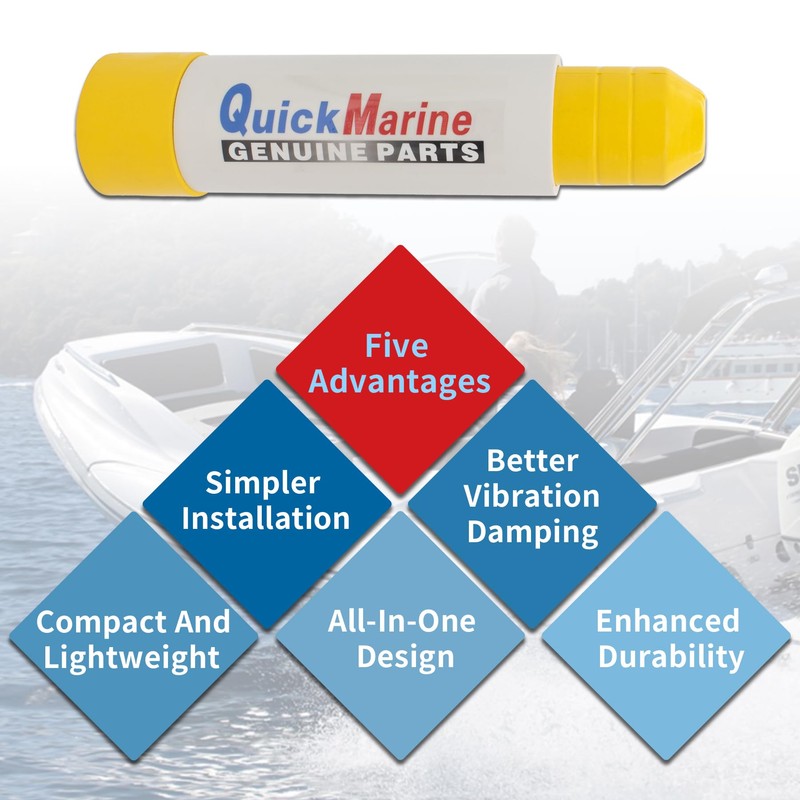 QuickMariner 3 Rams Boat Transom Support Saver with 2 Pcs