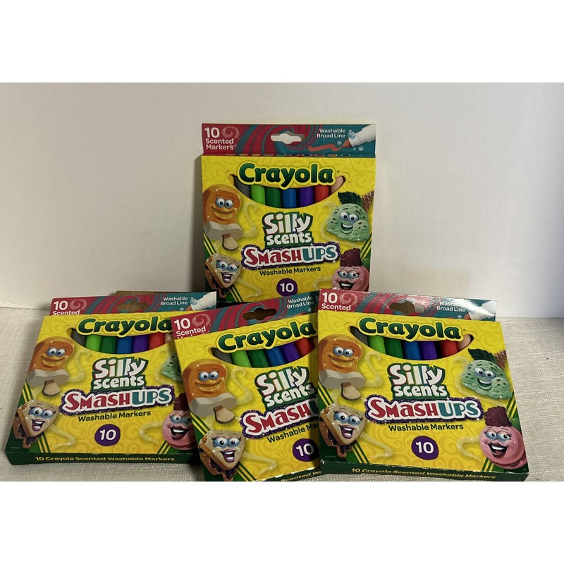 Crayola Silly Scents Smashup Broad Line Washable Markers 10 Count