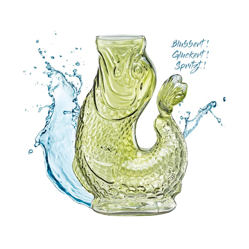 Cilio Nemo Water Carafe Green 10 x 15.5 x 23