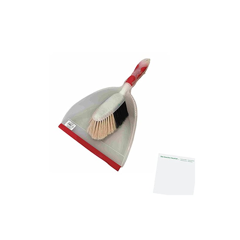 usy Coronet Plastic Dustpan Set, Transparent/Red (22 cm) Block