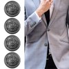 Samcos Button 6-Piece Set for Blazer, Blazer Button, DIY, Handicraft,