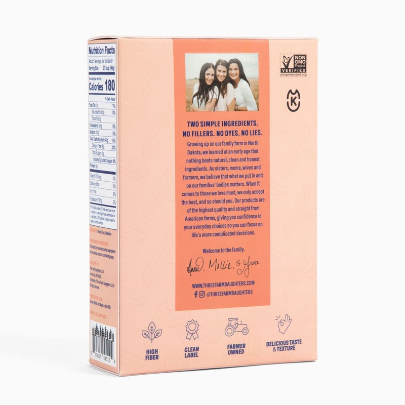Three Farm Daughters High Fiber Pasta Penne Pack, Low GI,
