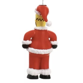 ruz The Simpsons Santa Homer Decoupage Christmas Tree Ornament New With Tag