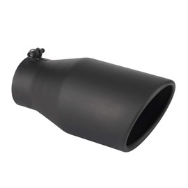 3 Inch Black Exhaust Tip, Richeer Universal 3" Inside Diameter Diesel Exhaust Tailpipe Tip, 3 x 4.5 x 9 Clamp On Design with Ball End L Wrench