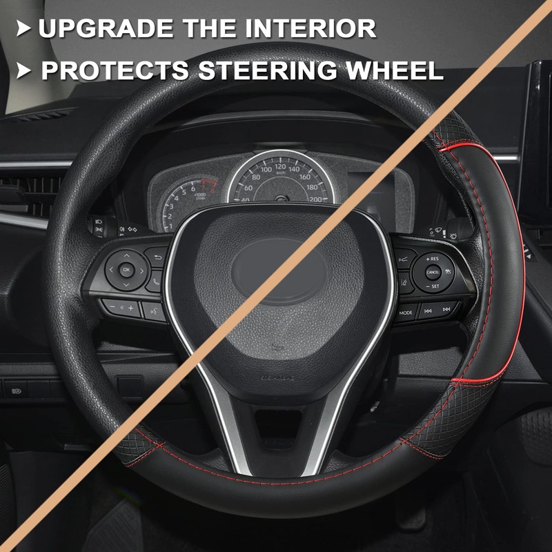 GIANT PANDA Steering Wheel Cover for Toyota, Auto Car Steering