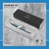 Parker IM Ballpoint Pen | Premium Blue Grey with Chrome