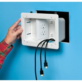 Arlington® TVB712BK TV BRIDGE II™ Power/Low Voltage Box Pre-Wired Kit