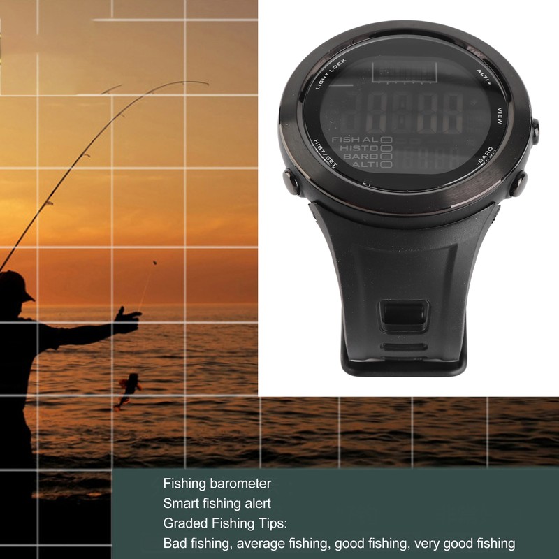 Fishing Barometer Watch Multifunctional Outdoor Waterproof Altimeter Altitude Air Pressure