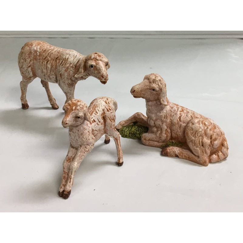 Fontanini by Roman Inc., 3 Piece Set of Sheep Family,