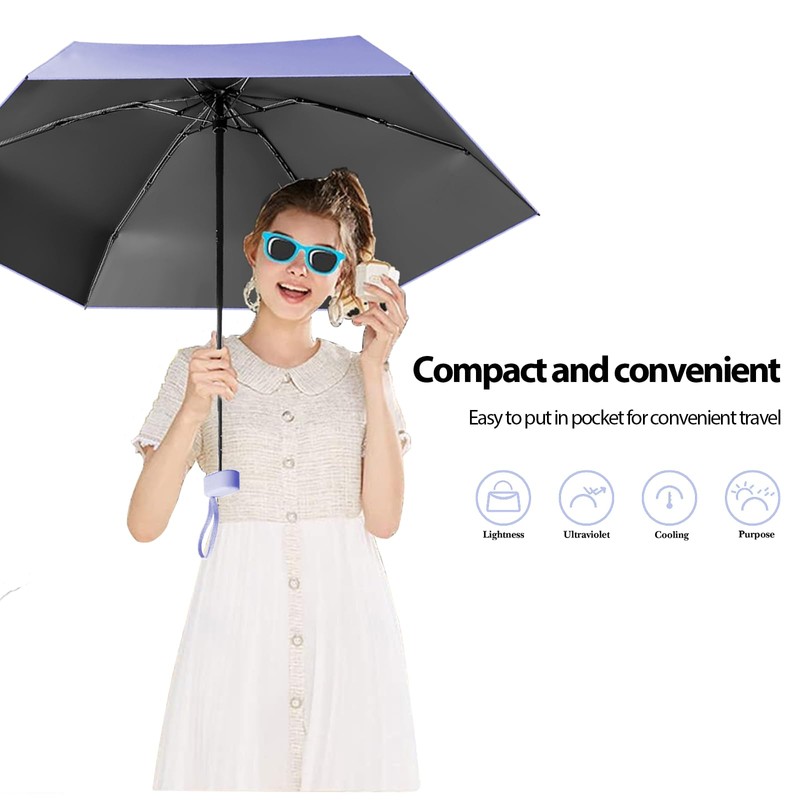 Sykerout Umbrella, Mini Umbrella, Pocket Umbrella, Compact Umbrella, Mini Foldable