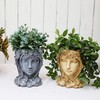 Yanmilia Head Planter Face Flower Pot Goddess Statue Planter Decorative