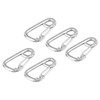 5 Pcs Spring Hook 316 Stainless Steel Carabiner Clip Heavy