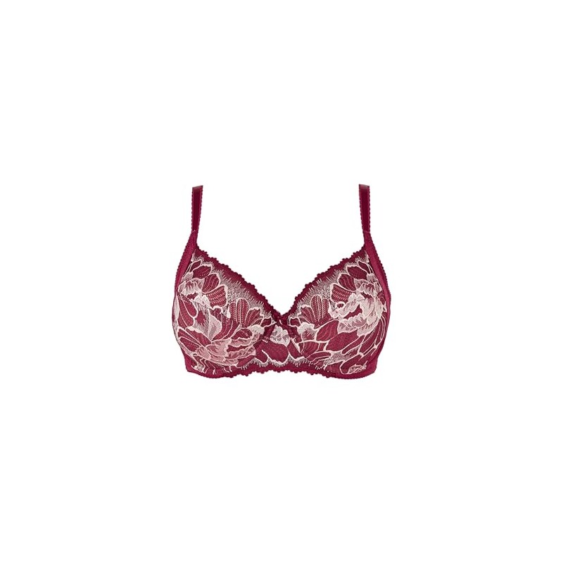 Sans Complexe Women's Capucine Full Coverage Bra, Rhododendron Red and