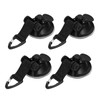 4 x Heavy Duty Suction Cup Hooks, ABS Anchor Lashing