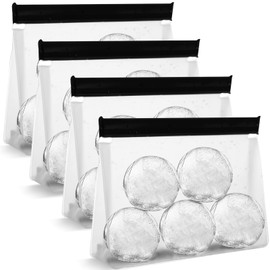 YEXEXINM 4 Pack Reusable Ice Storage Bags,Leak Proof Ice Bags With Secure Zip Close Design,Bpa-Free Ice-Bags,Free Lunch Bag,Durable Ice Bag,Freezer Storage Bag for Ice and Food Storage