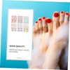 TOVINANNA 6 Sheets Foil Nail Art Stickers Creative Manicure Decals