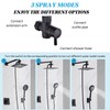 Hamckay Shower Head 8'' High Pressure Rainfall, Handheld Shower Combo