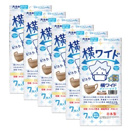 Biho Mask, Made in Japan, Disposable Non-woven Mask, Loose Size, Flat Rubber and Soft Fabric that Does Not Hurt Your Ears, Lightweight to Wear, Prevents Pollen, Viruses, Splashes, Increases