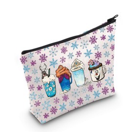 G2TUP Elsa And Anna Makeup Bag Elsa And Anna Gifts Frostling Gifts Kristoff Gifts Princess Elsa Toiletry Bag (4 And Snowman)