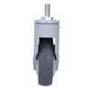 4in Caster M12 Thread Stem Silent Universal Wheel with Brake