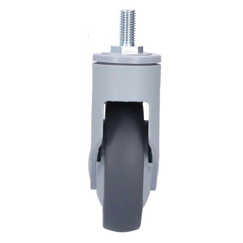 4in Caster M12 Thread Stem Silent Universal Wheel with Brake